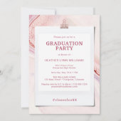 モダンタイポグラフィ卒業 招待状 (裏面)