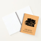 モダンタイポグラフィ名前をカスタムする会議ノート ノートブック (内部)