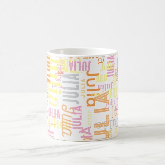 モダンタイポグラフィ名 コーヒーマグカップ (中央)