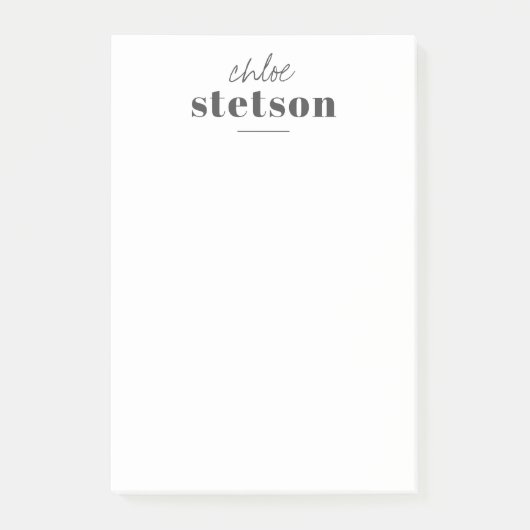 モダンタイポグラフィ名 ポストイット (正面)