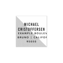 モダンタイポグラフィ幾何差出人住所