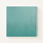 モダンタイポグラフィ引用文スパイラルノート ノートブック (裏面)