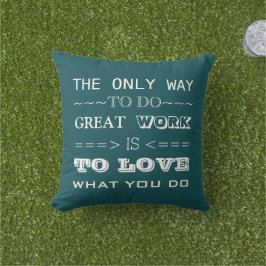 モダンタイポグラフィ感動的引用文 アウトドアクッション