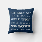 モダンタイポグラフィ感動的引用文 クッション (裏面)