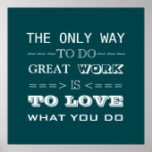 モダンタイポグラフィ感動的引用文 ポスター (正面)