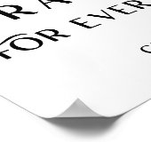 モダンタイポグラフィ感謝ポスター ポスター (角)