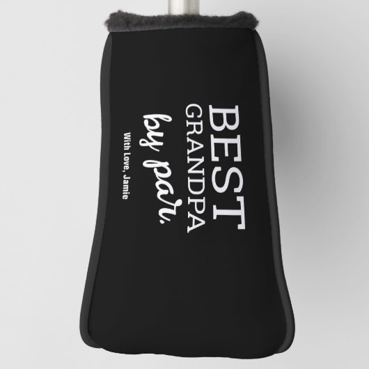 モダンタイポグラフィ最高のグランパバイパー名前をカスタムする ゴルフヘッドカバー (回転90)