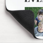 モダンタイポグラフィ最高のパパEver Kids写真 マウスパッド (コーナー)