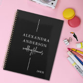 モダンタイポグラフィ白黒エレガントミニマル プランナー手帳