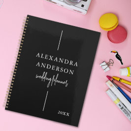 モダンタイポグラフィ白黒エレガントミニマル プランナー手帳