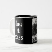 モダンタイポグラフィ白黒クラス2022 Mug ツートーンマグカップ (正面左)