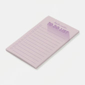 モダンタイポグラフィ紫のTo Doリスト ポストイット (アングル)