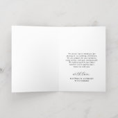 モダンタイポグラフィ結婚の写真ありがとうご実在ざう 箔グリーティングカード (内側レイダウン)