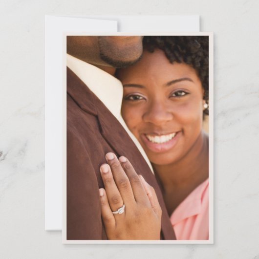 モダンタイポグラフィ結婚写真 セーブザデート (裏面)