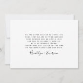 モダンタイポグラフィ結婚写真 セーブザデート (裏面)