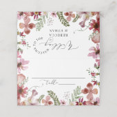 モダンタイポグラフィ結婚座席表 プレイスカード (外部開封)