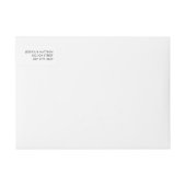 モダンタイポグラフィ結婚式の日付の保存 ラップアラウンドラベル (正面)