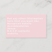 モダンタイポグラフィ詳細エンクロージャカード エンクロージャーカード (裏面)