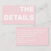 モダンタイポグラフィ詳細エンクロージャカード エンクロージャーカード (正面/裏面)