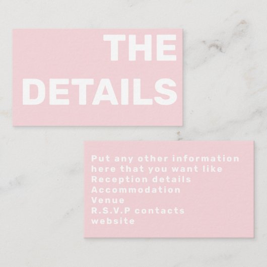 モダンタイポグラフィ詳細エンクロージャカード エンクロージャーカード (正面/裏面)