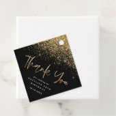 モダンタイポグラフィ金ゴールド感謝してい生誕生日 フェイバータグ (インサイチュ)