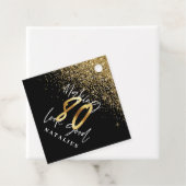 モダンタイポグラフィ金ゴールド80歳感謝してい日 フェイバータグ (インサイチュ)