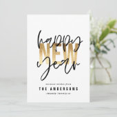 モダンタイポグラフィ金ゴールド シーズンカード (スタンド正面)