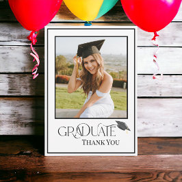 モダンタイポグラフィ院写真 サンキューカード