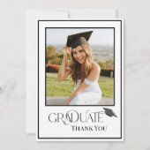 モダンタイポグラフィ院写真 サンキューカード (正面)