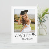 モダンタイポグラフィ院写真 サンキューカード (スタンド正面)