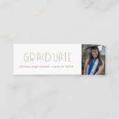 モダンタイポグラフィ院名カード スキニー名刺 (正面)