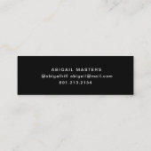 モダンタイポグラフィ院名カード スキニー名刺 (裏面)