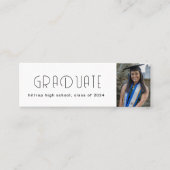 モダンタイポグラフィ院名カード スキニー名刺 (正面)