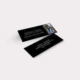 モダンタイポグラフィ院名カード スキニー名刺