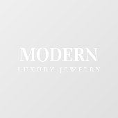 モダンタイポグラフィ高級ジュエリー事業 ウィンドウサイン (シート)