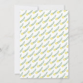 モダンタイポグラフィ黄色のカップルがシャワー結婚の 招待状 (裏面)