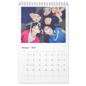 モダンタイポグラフィ2022家族写真 カレンダー (2月 2026)