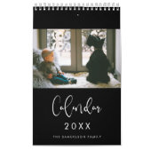 モダンタイポグラフィ2022家族写真 カレンダー (カバー)