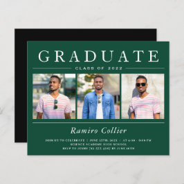 モダンタイポグラフィ3写真卒業お祝い