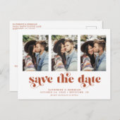 モダンタイポグラフィ3 Photo日付の保存 案内ポストカード