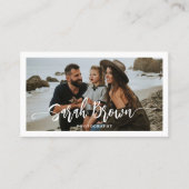 モダンタイポグラフィ3 Photo Archフォトグラファー 名刺 (正面)