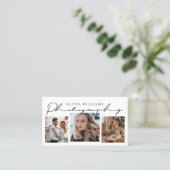 モダンタイポグラフィ3 Photo Collageフォトグラファー 名刺 (スタンド正面)