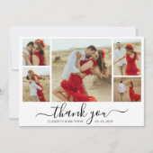 モダンタイポグラフィ5フォトコラージュサンキューカード サンキューカード (正面)