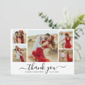 モダンタイポグラフィ5フォトコラージュサンキューカード サンキューカード (スタンド正面)