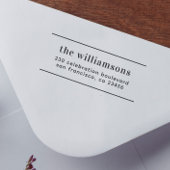 モダンタイポグラフィ |名前をカスタムすると差出人住所 セルフインキングスタンプ