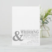 モダンタイポグラフィ 招待状 (スタンド正面)