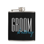 モダンタイポグラフィ「新郎」結婚披露宴 フラスク (正面)