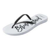 モダンタイポグラフィ「花嫁メイド」 ビーチサンダル (アングル)