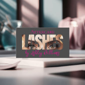 モダンタイポグラフィ「LASHES by」アフターケア 名刺