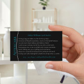 モダンタイポグラフィ「LASHES by」アフターケア 名刺